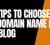 8 Best Tips To Choose The Best Domain Name For Your Blog