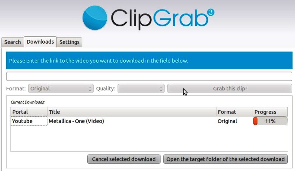 ClipGrab YouTube To MP3 Converter
